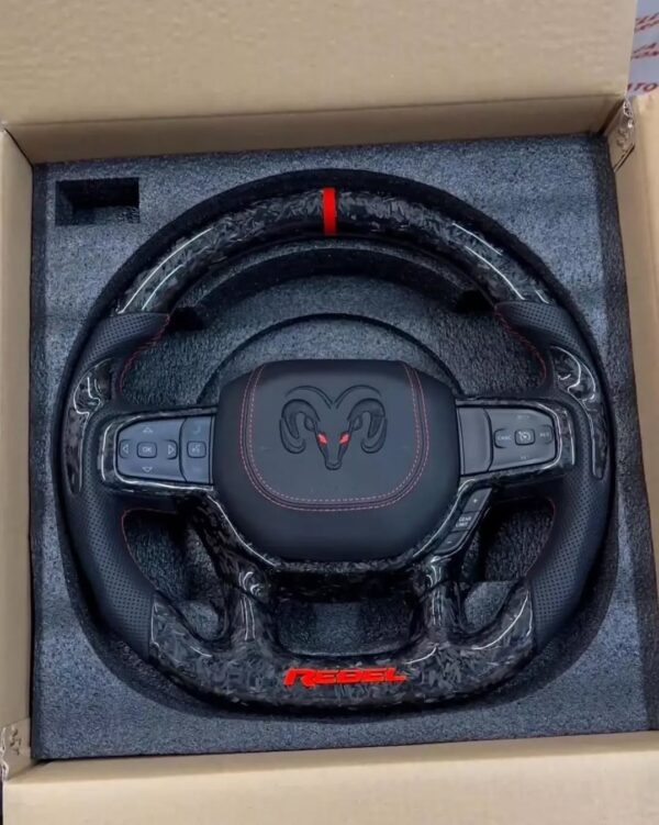 RAM Custom Carbon Fiber Steering Wheel